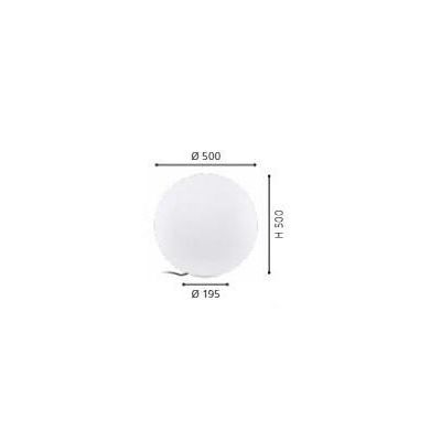 MONTEROLO LAMPADA DA GIARDINO A SFERA IP65 DIAMETRO CM 50 COLORE BIANCO MODERNA EGLO - Cristalensi Shop Online