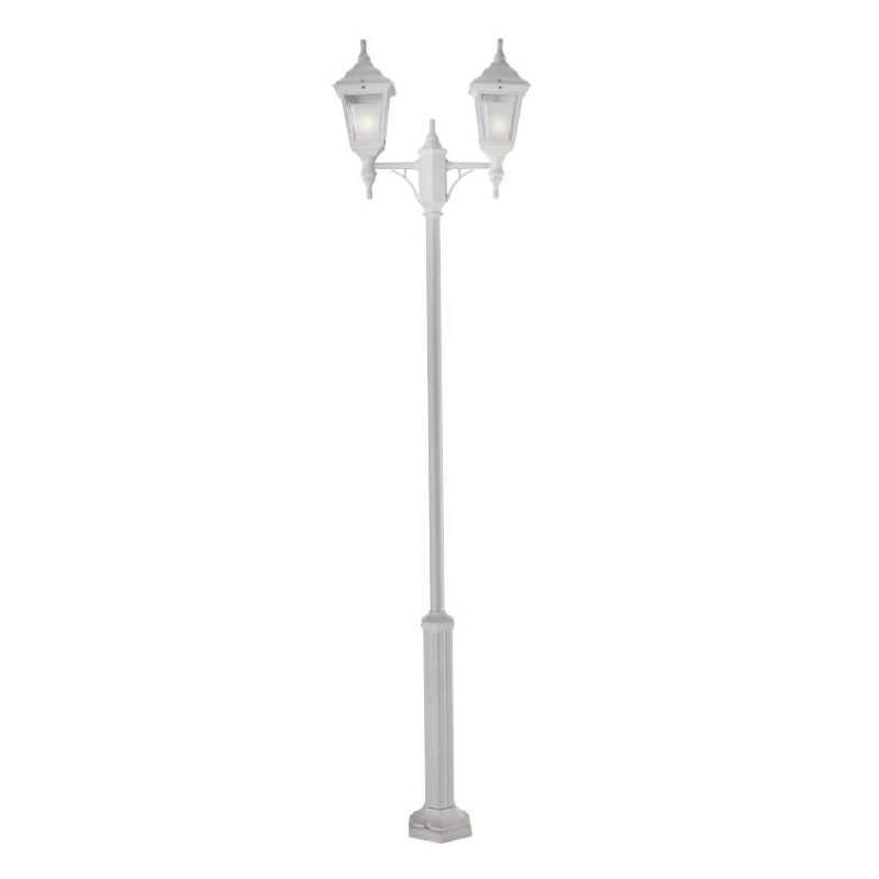 MARTE LAMPIONE CON DUE LANTERNE IN POLIMERO NEI COLORI BIANCO VERDE E NERO Framon Augenti - Cristalensi Shop Online