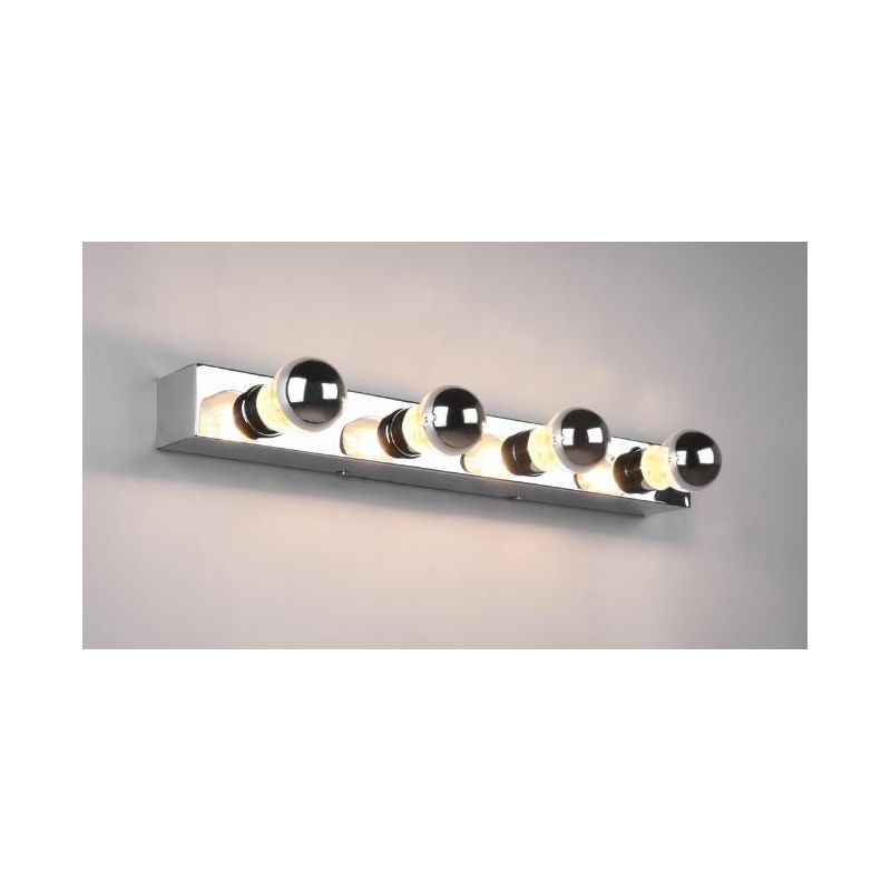 THEATRO APPLIQUE DA SPECCHIO IN METALLO CROMATO CON 4 LAMPADINE A VISTA IP44 LARGHEZZA CM 55 TRIO LIGHTING - Cristalensi Shop On
