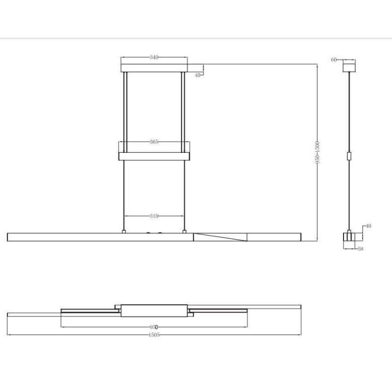 TRAJAN SOSPENSIONE ALLUNGABILE LED 54W LUCE 2700-5000K DIMMERABILE 3 FINITURE COLORE MODERNA TRIO LIGHTING - Cristalensi Shop On