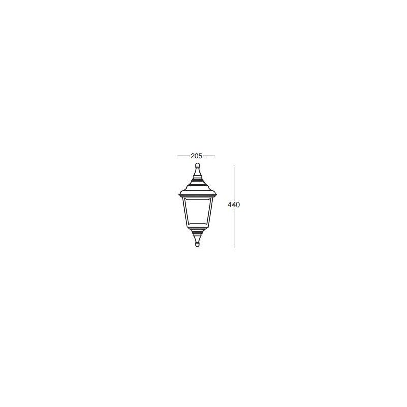 MARTE MEZZA LANTERNA IN POLIMERO NERO BIANCO O VERDE ECONOMICA Framon Augenti - Cristalensi Shop Online