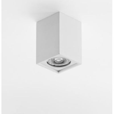 827 PLAFONIERA PRISMATICA IN GESSO VERNICIABILE CON ATTACCO GU10 ISYLUCE - Cristalensi Shop Online