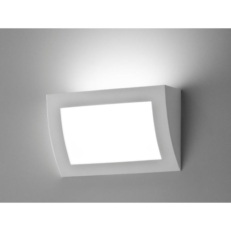 856 APPLIQUE IN GESSO VERNICIABILE A LED INTEGRATO DA 18W 3000K DI ISYLUCE ISYLUCE - Cristalensi Shop Online