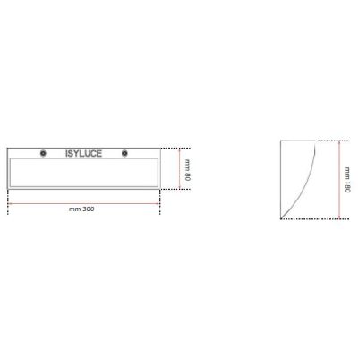 856 APPLIQUE IN GESSO VERNICIABILE A LED INTEGRATO DA 18W 3000K DI ISYLUCE ISYLUCE - Cristalensi Shop Online