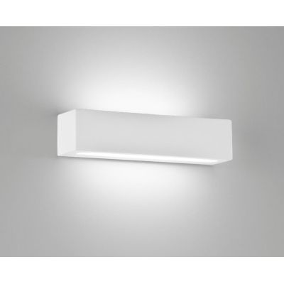 857 PRISMA APPLIQUE IN GESSO VERNICIABILE A LED INTEGRATO DA 18W DI ISYLUCE ISYLUCE - Cristalensi Shop Online