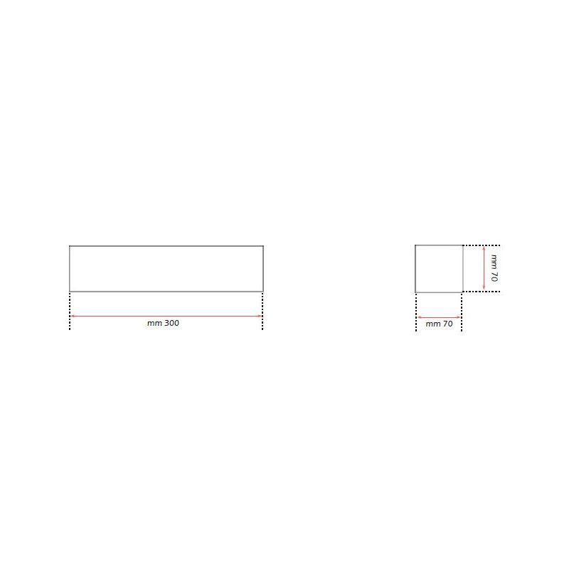 857 PRISMA APPLIQUE IN GESSO VERNICIABILE A LED INTEGRATO DA 18W DI ISYLUCE ISYLUCE - Cristalensi Shop Online