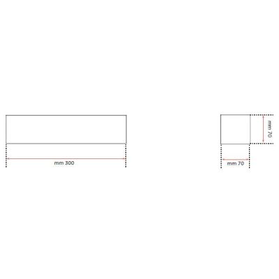 857 PRISMA APPLIQUE IN GESSO VERNICIABILE A LED INTEGRATO DA 18W DI ISYLUCE ISYLUCE - Cristalensi Shop Online