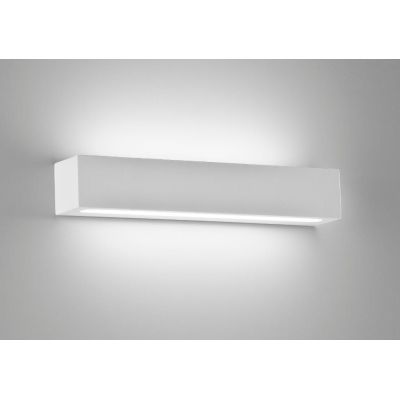 858 PRISMA GRANDE APPLIQUE IN GESSO VERNICIABILE A LED INTEGRATO DA 30W DI ISYLUCE ISYLUCE - Cristalensi Shop Online