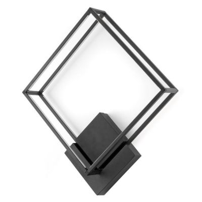 PLAFONIERA APPLIQUE MODERNA DI FORMA QUADRATA CM 45X45 LED 64W LUCE 4000K NERA CRISTALENSI LIGHT - Cristalensi Shop Online