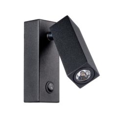 FARETTO SQUADRATO CON LUCE ORIENTABILE A LED LUCE 4000K MODERNO IN METALLO NERO CRISTALENSI LIGHT - Cristalensi Shop Online 2