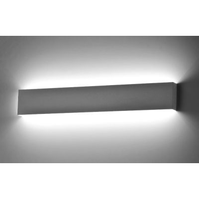 902 APPLIQUE RETTANGOLARE MEDIO IN METALLO BIANCO O NERO LED 24W LUCE 3000K O 4000K ISYLUCE ISYLUCE - Cristalensi Shop Online