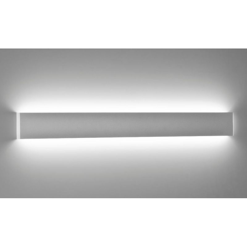 903 APPLIQUE GRANDE RETTANGOLARE IN METALLO BIANCO O NERO LED 36W LUCE 3000K O 4000K ISYLUCE - Cristalensi Shop Online