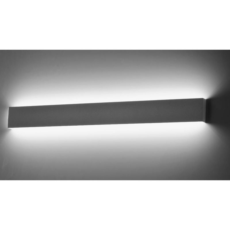 903 APPLIQUE GRANDE RETTANGOLARE IN METALLO BIANCO O NERO LED 36W LUCE 3000K O 4000K ISYLUCE - Cristalensi Shop Online
