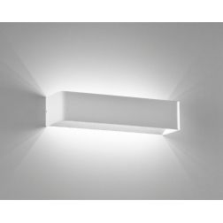 906 CUBO GRANDE IN ALLUMINIO VERNICIATO DI BIANCO A LED INTEGRATO DA 12W ISYLUCE - Cristalensi Shop Online