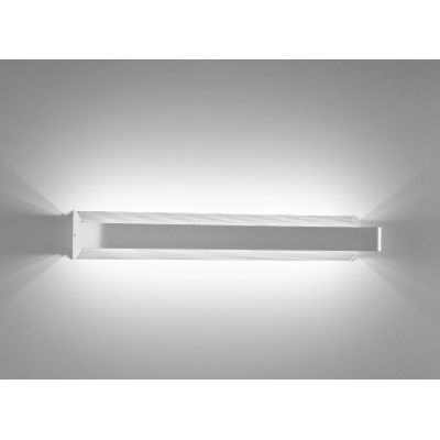 909 APPLIQUE GRANDE IN ALLUMINIO VERNICIATO DI BIANCO A LED INTEGRATO DA 18W ISYLUCE - Cristalensi Shop Online