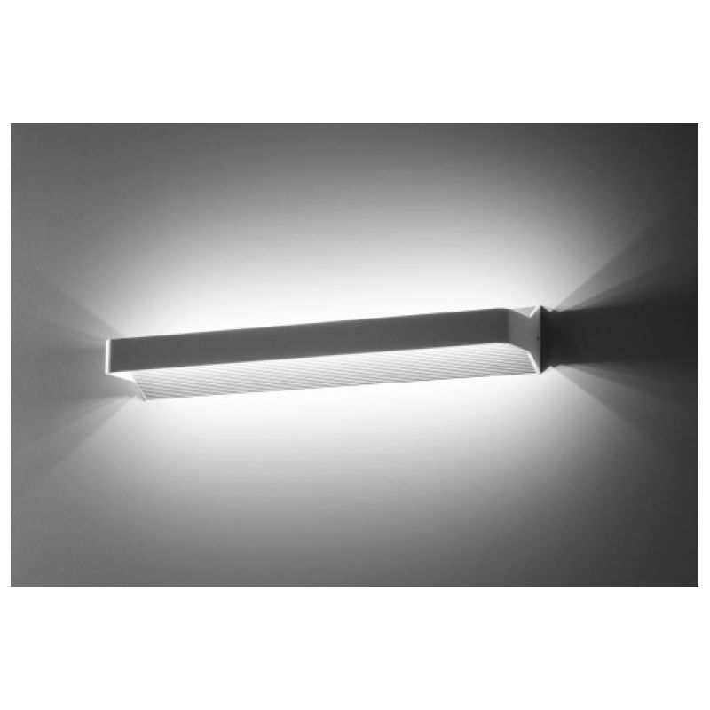 909 APPLIQUE GRANDE IN ALLUMINIO VERNICIATO DI BIANCO A LED INTEGRATO DA 18W ISYLUCE - Cristalensi Shop Online