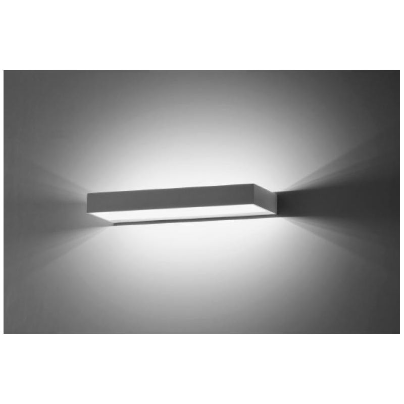 911 APPLIQUE GRANDE IN ALLUMINIO VERNICIATO DI BIANCO A LED INTEGRATO DA 12W ISYLUCE - Cristalensi Shop Online