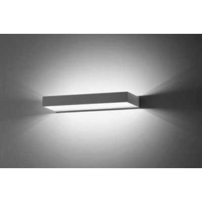 911 APPLIQUE GRANDE IN ALLUMINIO VERNICIATO DI BIANCO A LED INTEGRATO DA 12W ISYLUCE - Cristalensi Shop Online