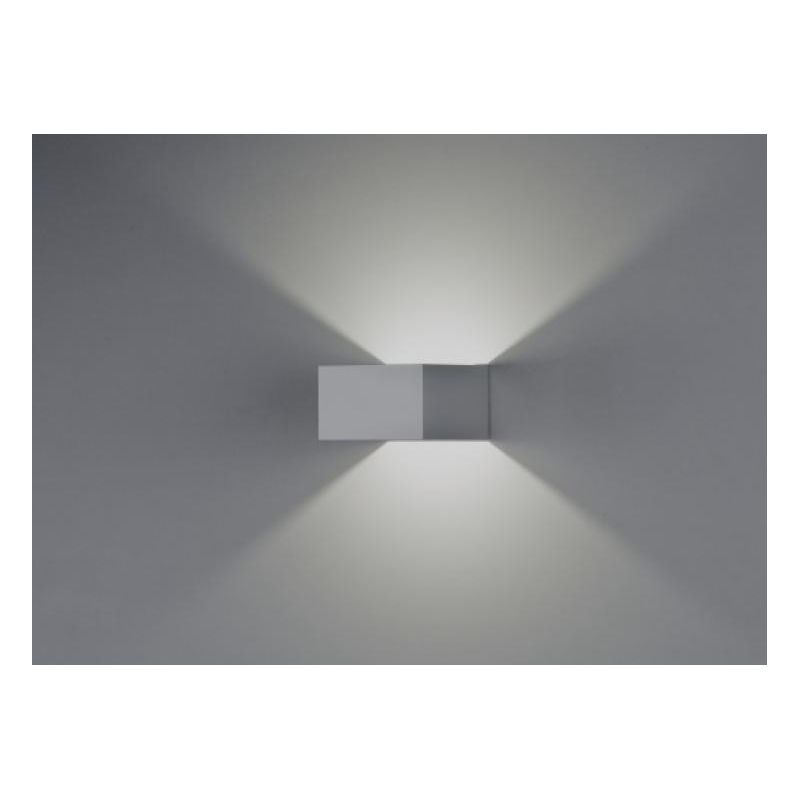 919 CUBETTO APPLIQUE IN ALLUMINIO VERNICIATO DI BIANCO A LED INTEGRATO DA 6W ISYLUCE - Cristalensi Shop Online
