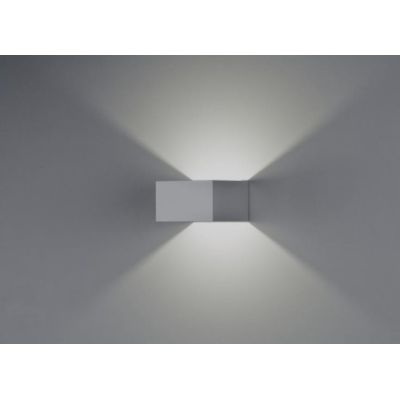 919 CUBETTO APPLIQUE IN ALLUMINIO VERNICIATO DI BIANCO A LED INTEGRATO DA 6W ISYLUCE - Cristalensi Shop Online