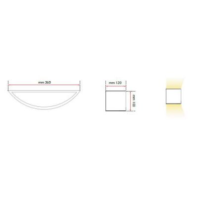 613 APPLIQUE IN CERAMICA EFFETTO GESSO VERNICIABILI DIAMETRO 36,5 ISYLUCE - Cristalensi Shop Online