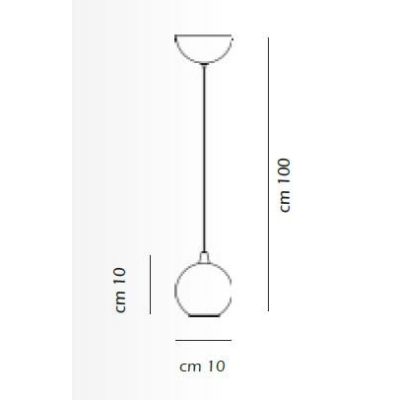 2033 SOSPENSIONE SINGOLA IN METALLO CROMATO E LED INTEGRATO DA 3W AFFRALUX - Cristalensi Shop Online