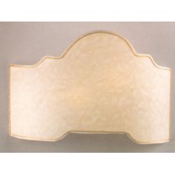 VENTOLA 40 CM DIAMETRO SAGOMATA IN PERGAMENA AVORIO BORDINO ORO Illuminando - Cristalensi Shop Online 2