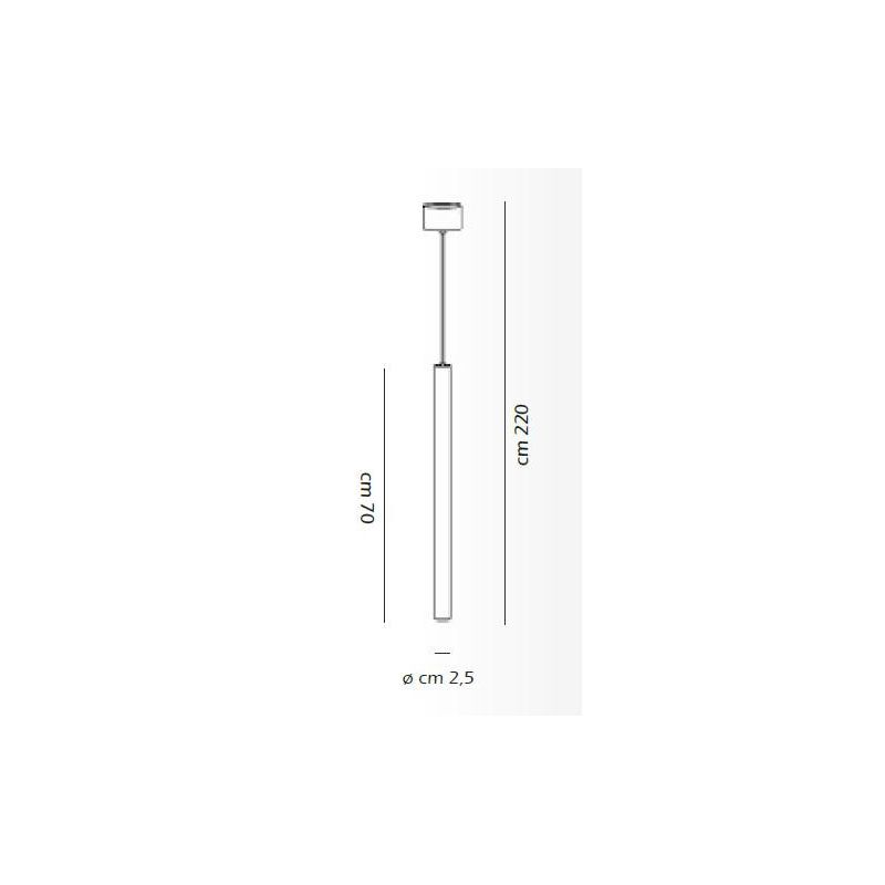 2025 L SOSPENSIONE GRANDE A CILINDRO DI COLORE NERO O BIANCO CON LED INTEGRATO DA 3W AFFRALUX - Cristalensi Shop Online