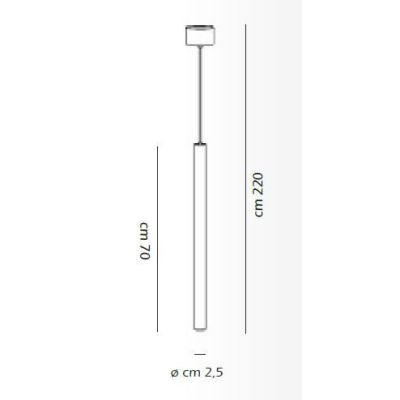 2025 L SOSPENSIONE GRANDE A CILINDRO DI COLORE NERO O BIANCO CON LED INTEGRATO DA 3W AFFRALUX - Cristalensi Shop Online