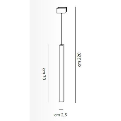 2026 L SOSPENSIONE GRANDE DI COLORE NERO O BIANCO CON LED INTEGRATO DA 3W AFFRALUX - Cristalensi Shop Online