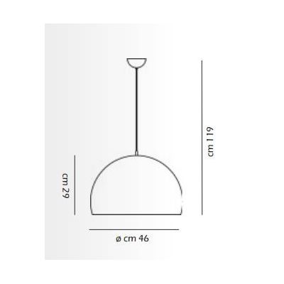 2042 SOSPENSIONE IN METALLO BIANCO DIAMETRO 46 CM CON LED INTEGRATO DA 42W AFFRALUX - Cristalensi Shop Online