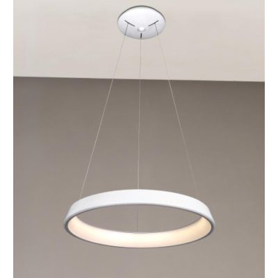 2050 SOSPENSIONE IN METALLO SABBIA O BIANCO DIAMETRO 60 CM A LED INTEGRATO DA 36W AFFRALUX - Cristalensi Shop Online