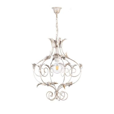 CONTESSA SOSPENSIONE CLASSICA IN METALLO AVORIO O BRONZO CON LAMPADINA A VISTA CRISTALENSI LIGHT - Cristalensi Shop Online