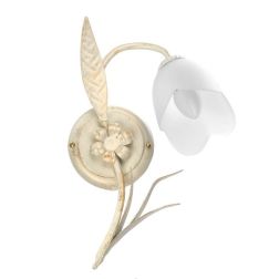 APPLIQUE IN STILE CLASSICO IN METALLO AVORIO SPENNELLATO ORO ALTEZZA CM 35 CRISTALENSI LIGHT - Cristalensi Shop Online