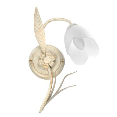 APPLIQUE IN STILE CLASSICO IN METALLO AVORIO SPENNELLATO ORO ALTEZZA CM 35 CRISTALENSI LIGHT - Cristalensi Shop Online