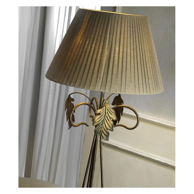 PIANTANA IN STILE CLASSICO IN METALLO MARRONE SPENNELLATO ORO ALTEZZA 160 CM CRISTALENSI LIGHT - Cristalensi Shop Online