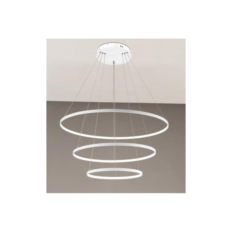 2335 LAMPADARIO ALURING AFFRALUX 3 ANELLI LED MODERNO DIAMETRO 80/60/40 AFFRALUX - Cristalensi Shop Online