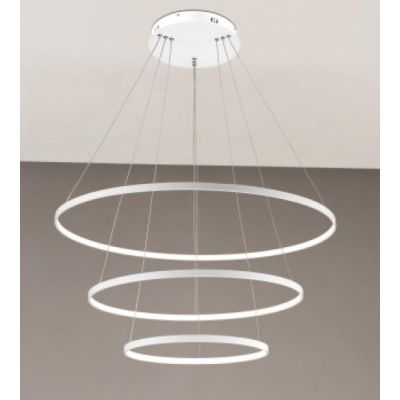 2335 LAMPADARIO ALURING AFFRALUX 3 ANELLI LED MODERNO DIAMETRO 80/60/40 AFFRALUX - Cristalensi Shop Online