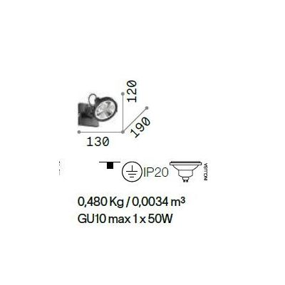 GLIM FARETTO DA SOFFITTO AD 1 LUCE CON LED GU10 ORIENTABILE IN METALLO BIANCO O NERO Ideal Lux - Cristalensi Shop Online