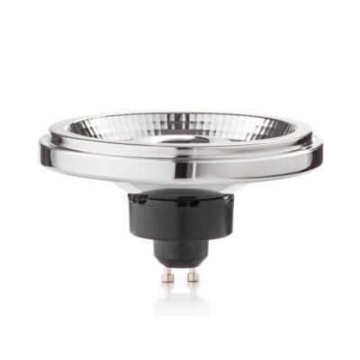 LAMPADINA GU10-AR111 LED 12W 960 LUMEN ANGOLO 23 GRADI LUCE 3000K DIFFUSORE IN ALLUMINIO CRISTALENSI - Cristalensi Shop Online