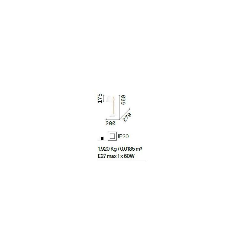 LAMPADA DA TAVOLO MODERNA BIANCA O NERA H66 CM PARALUME REGOLABILE IN PVC CRISTALENSI - Cristalensi Shop Online