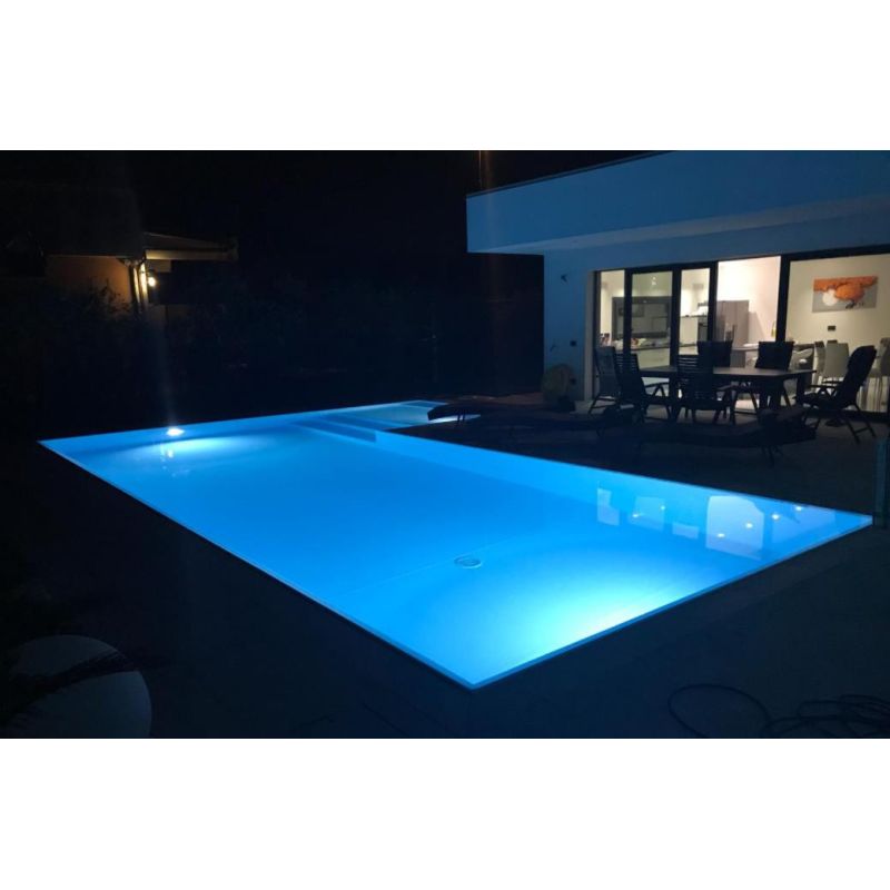 AKVEN FARETTO AD IMMERSIONE PER PISCINE E FONTANE IP68 COLORE VERDE DARK LIGHT - Cristalensi Shop Online