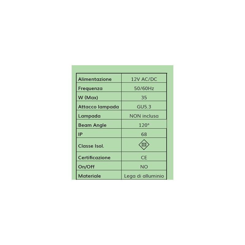 AKVEN FARETTO AD IMMERSIONE PER PISCINE E FONTANE IP68 COLORE VERDE DARK LIGHT - Cristalensi Shop Online