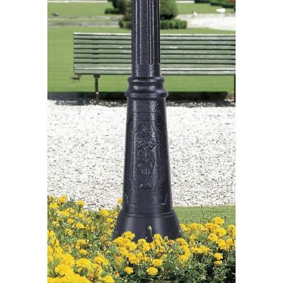 GIGIBISSO G250 LAMPIONE CON 2 DIFFUSORI A GLOBO D25CM IN RESINA NERA ALTEZZA 205 CM IP55 DARK LIGHT - Cristalensi Shop Online