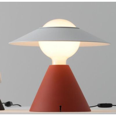 FANTE LAMPADA DA TAVOLO DESIGN MODERNO NERA O ROSSO ATTACCO E27 MARCHIO STILNOVO STILNOVO MA&DE - Cristalensi Shop Online