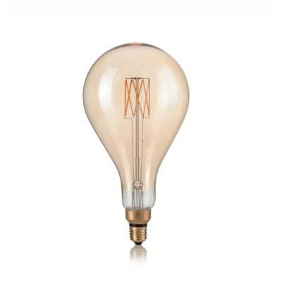 LAMPADINA E27 LED 8W CON VETRO AMBRATO LUCE 2200K DURATA 15000 ORE CRISTALENSI - Cristalensi Shop Online