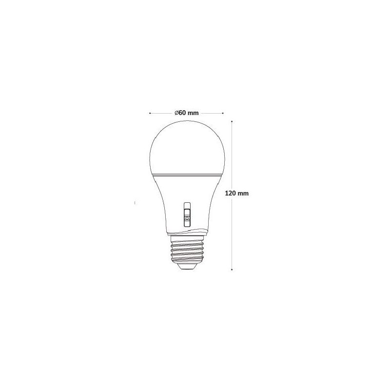 LAMPADINA LED CCT E27 DIAMETRO 6CM LED 11W LUCE 2700,4000,6500K A SCELTA DARK LIGHT - Cristalensi Shop Online