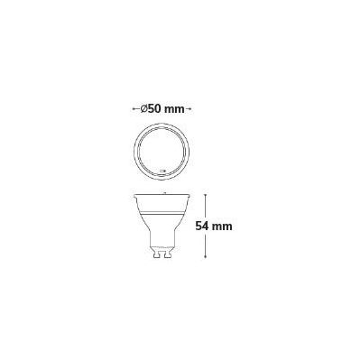 LAMPADINA LED CCT GU10 DIAMETRO 5CM LED 3,5W LUCE 2700K,4000K A SCELTA DARK LIGHT - Cristalensi Shop Online