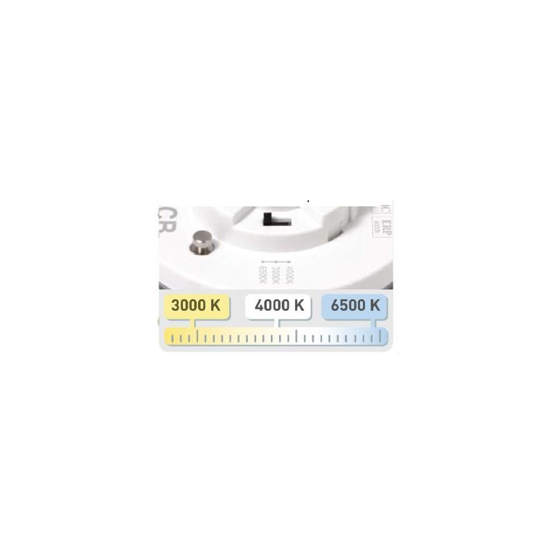 LAMPADINA LED CCT GX53 DIAMETRO 7,5CM LED 3W LUCE 3000K,4000K,6500K A SCELTA DARK LIGHT - Cristalensi Shop Online