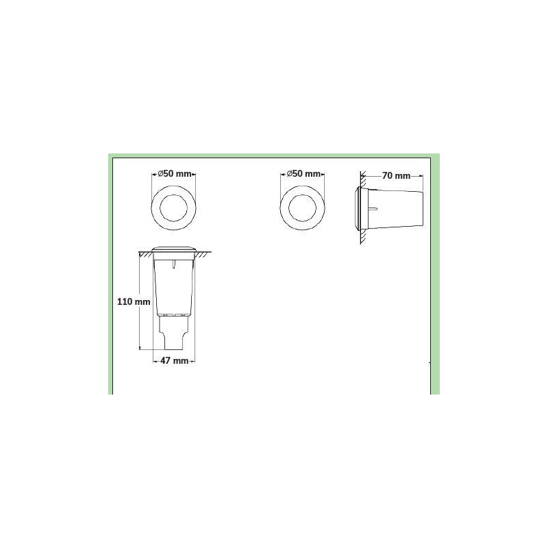 ALDO FARETTO DA INCASSO ROTONDO IP67 IN RESINA GRIGIA,NERA O BIANCA LED 1,7W DA ESTERNO DARK LIGHT - Cristalensi Shop Online